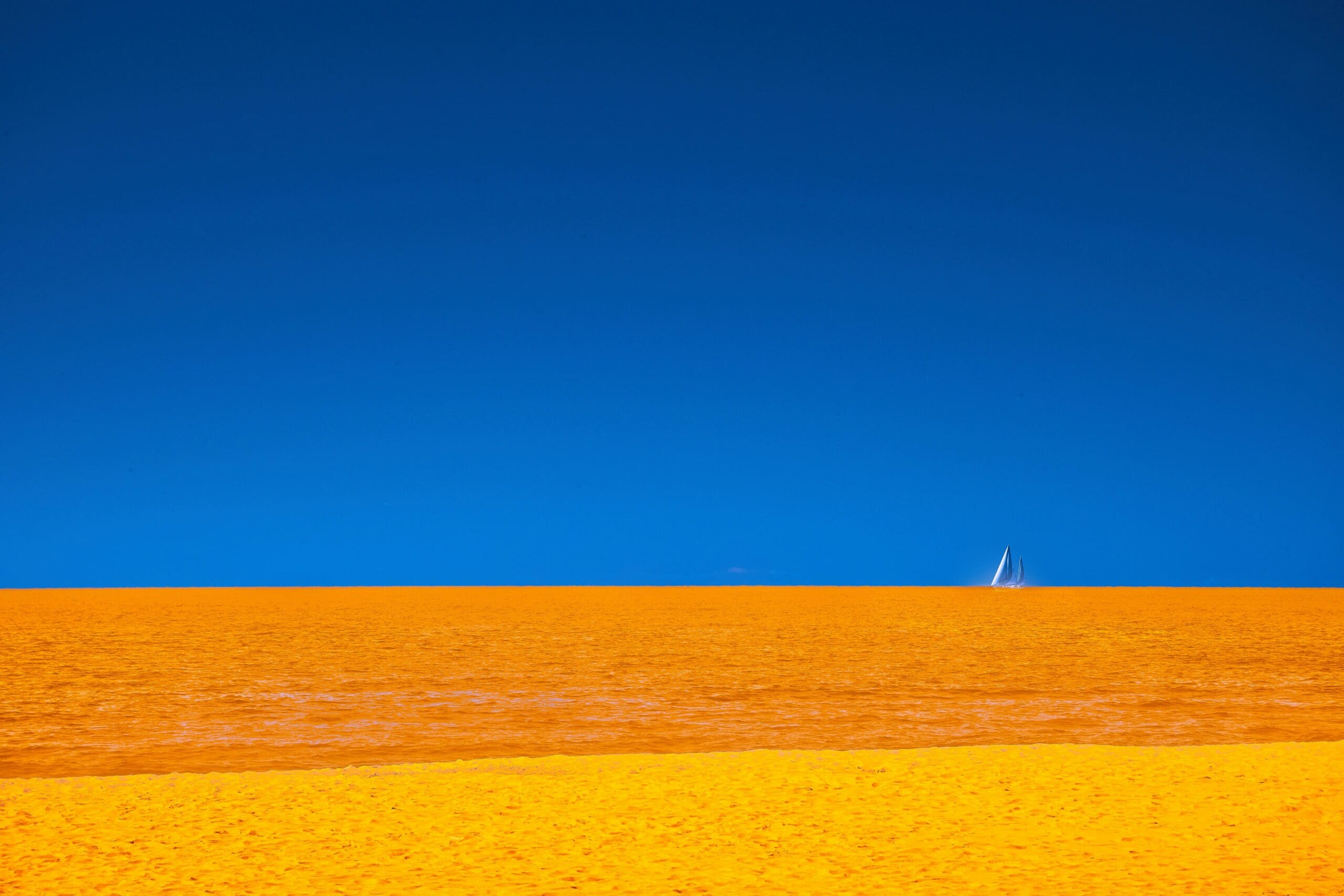 blue sky with yello cereal fields
