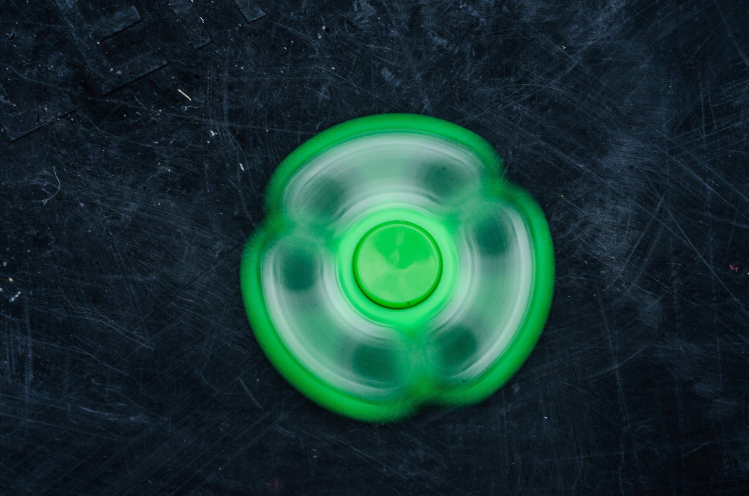 Green Fidget Spinner not stopping